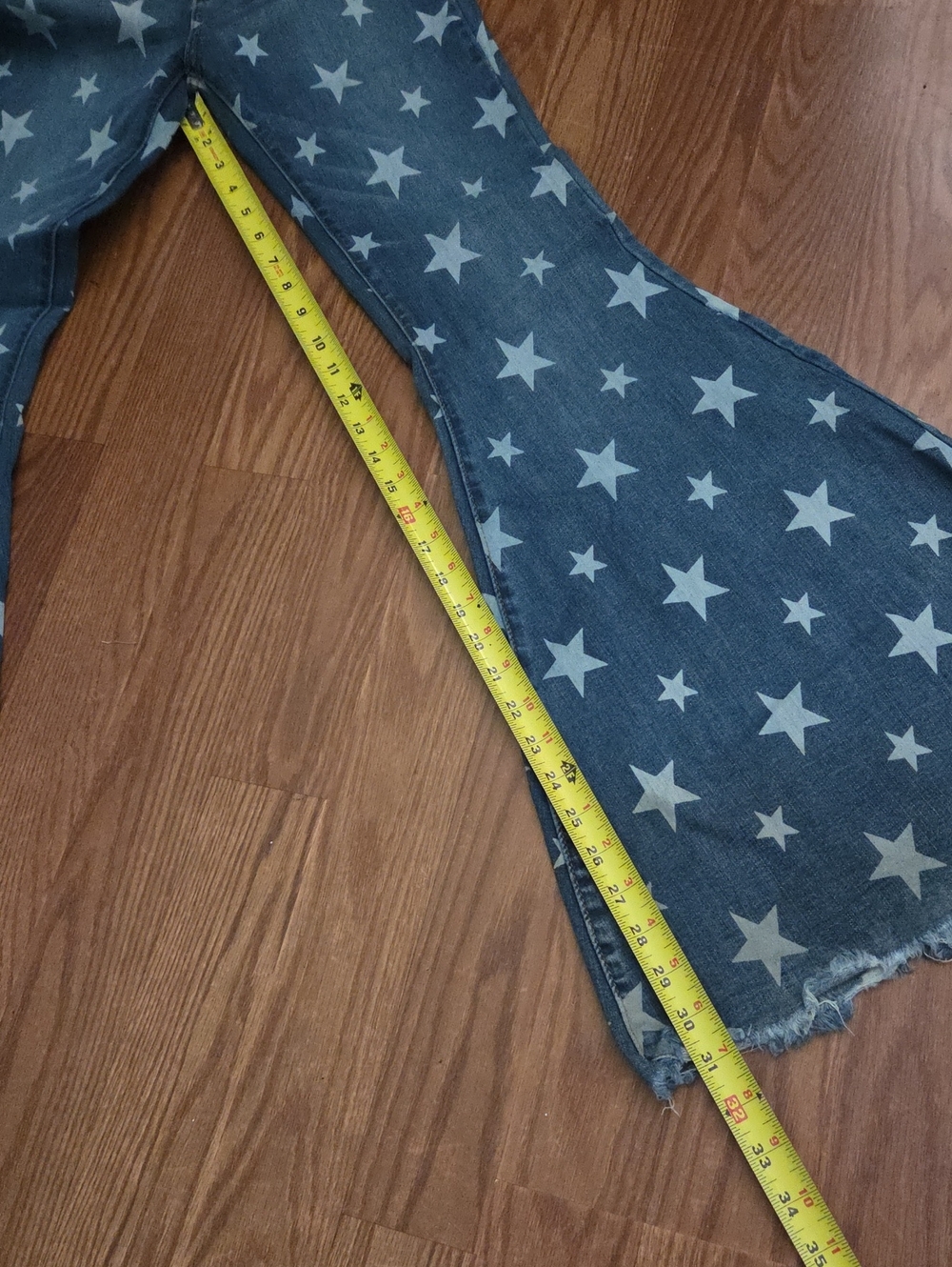 Judy blue super bell bottom jeans festival 5/27 stage coach - Picture 9 of 11